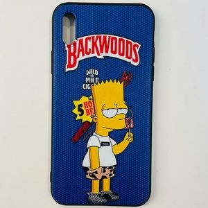 Backwoods Bart Simpson Blue iPhone X/XS Case